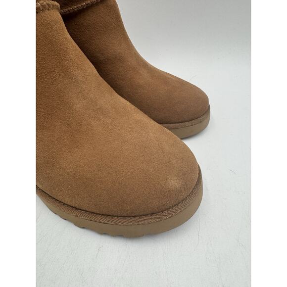 UGG CLASSIC FEMME MINI Women's NEW Boot Brown US Size 6 Medium (1104609) - Picture 2 of 11